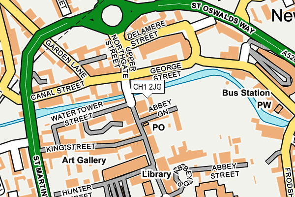 CH1 2JG map - OS OpenMap – Local (Ordnance Survey)