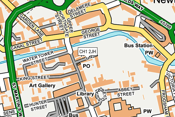 CH1 2JH map - OS OpenMap – Local (Ordnance Survey)