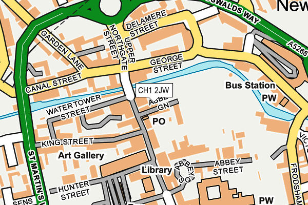 CH1 2JW map - OS OpenMap – Local (Ordnance Survey)