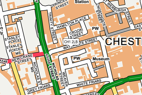 CH1 2LB map - OS OpenMap – Local (Ordnance Survey)