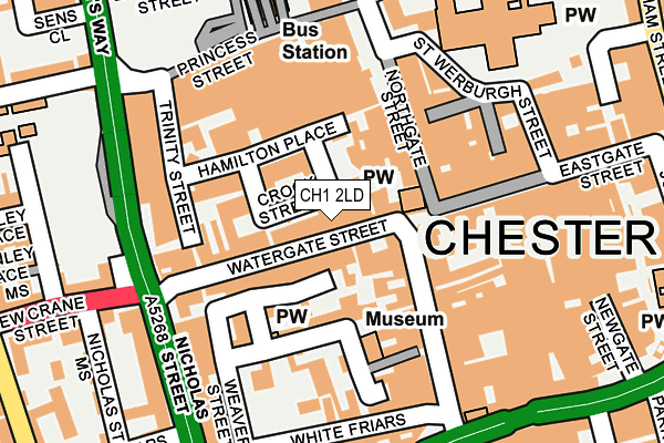 CH1 2LD map - OS OpenMap – Local (Ordnance Survey)