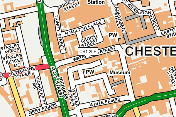 CH1 2LE map - OS OpenMap – Local (Ordnance Survey)