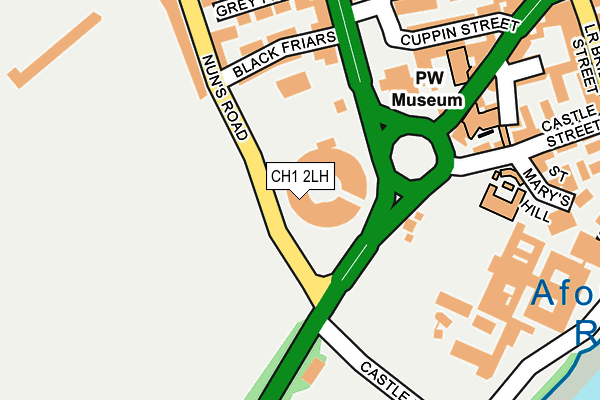 CH1 2LH map - OS OpenMap – Local (Ordnance Survey)