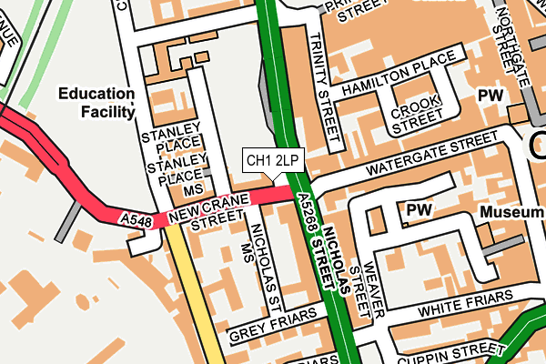 CH1 2LP map - OS OpenMap – Local (Ordnance Survey)