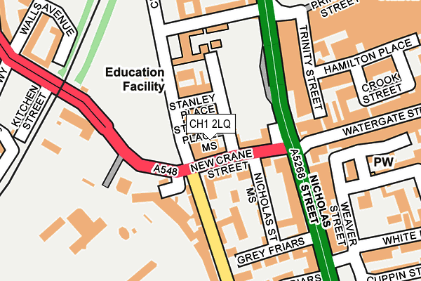 CH1 2LQ map - OS OpenMap – Local (Ordnance Survey)