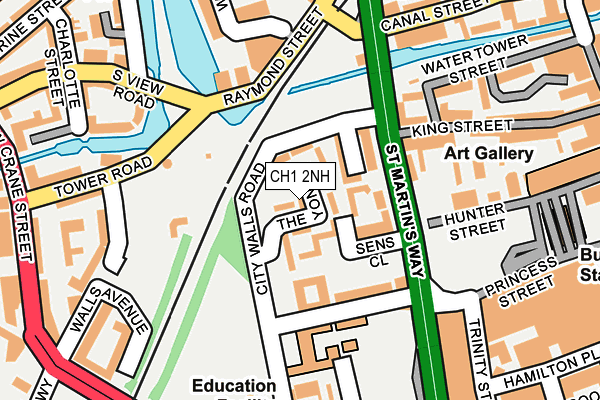 CH1 2NH map - OS OpenMap – Local (Ordnance Survey)