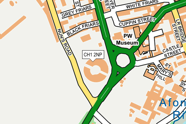 CH1 2NP map - OS OpenMap – Local (Ordnance Survey)