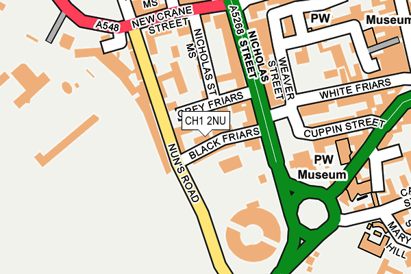 CH1 2NU map - OS OpenMap – Local (Ordnance Survey)