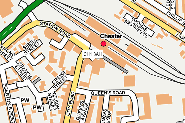 CH1 3AH map - OS OpenMap – Local (Ordnance Survey)