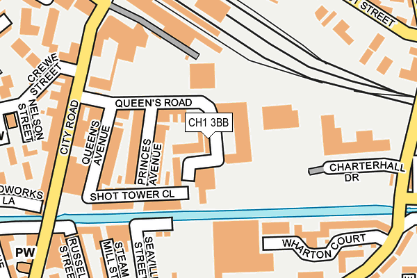 CH1 3BB map - OS OpenMap – Local (Ordnance Survey)