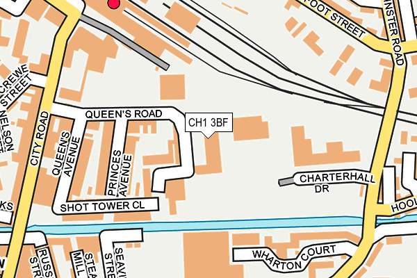 CH1 3BF map - OS OpenMap – Local (Ordnance Survey)