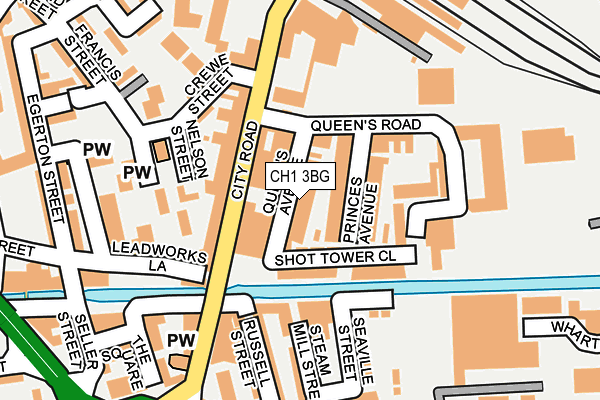 CH1 3BG map - OS OpenMap – Local (Ordnance Survey)
