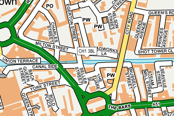 CH1 3BL map - OS OpenMap – Local (Ordnance Survey)