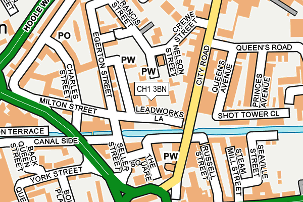 CH1 3BN map - OS OpenMap – Local (Ordnance Survey)