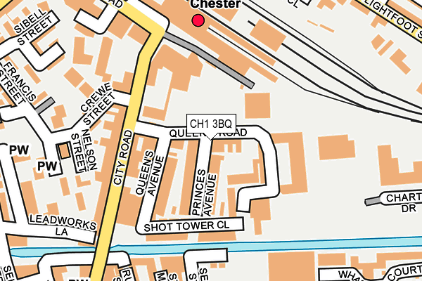 CH1 3BQ map - OS OpenMap – Local (Ordnance Survey)