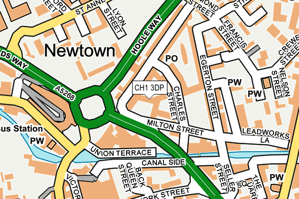 CH1 3DP map - OS OpenMap – Local (Ordnance Survey)