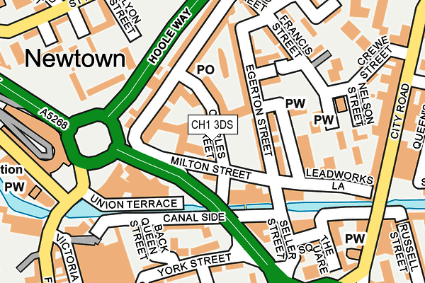 CH1 3DS map - OS OpenMap – Local (Ordnance Survey)