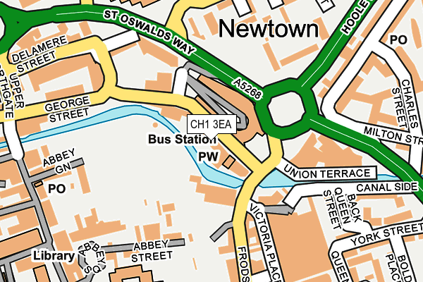 CH1 3EA map - OS OpenMap – Local (Ordnance Survey)