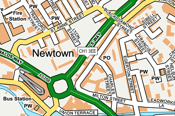 CH1 3EE map - OS OpenMap – Local (Ordnance Survey)