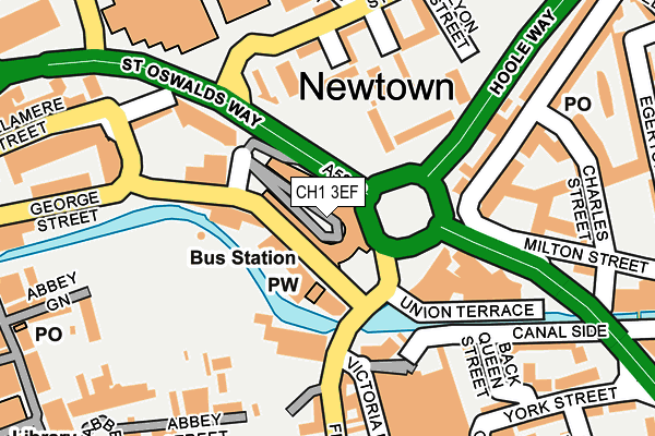 CH1 3EF map - OS OpenMap – Local (Ordnance Survey)