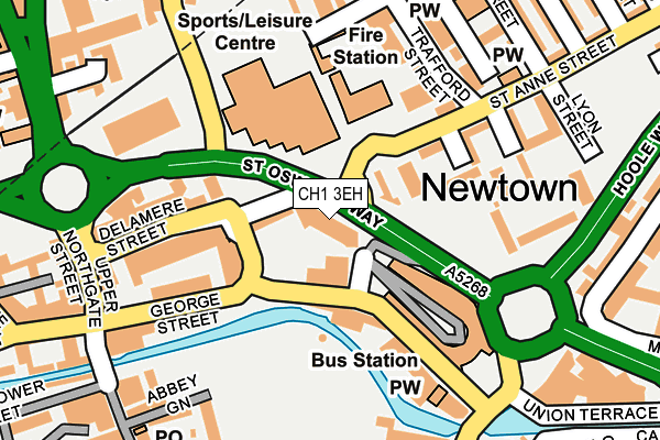 CH1 3EH map - OS OpenMap – Local (Ordnance Survey)