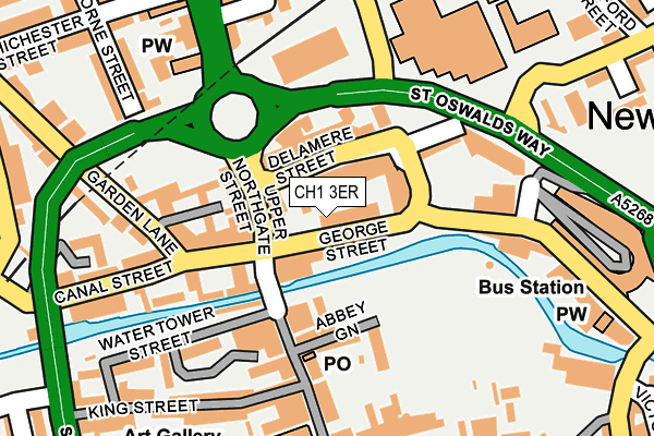 CH1 3ER map - OS OpenMap – Local (Ordnance Survey)