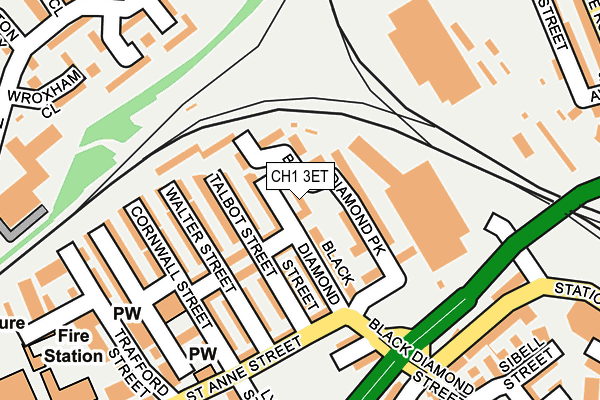 CH1 3ET map - OS OpenMap – Local (Ordnance Survey)