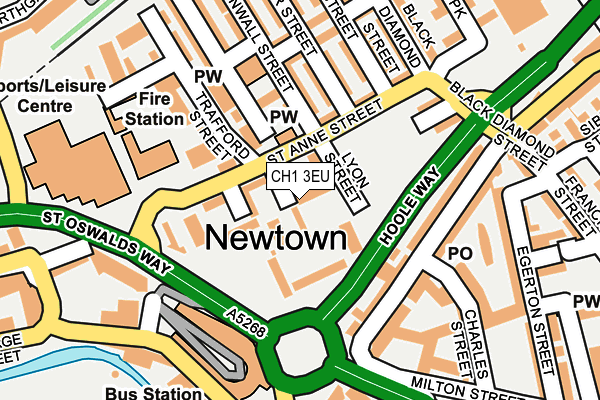 CH1 3EU map - OS OpenMap – Local (Ordnance Survey)