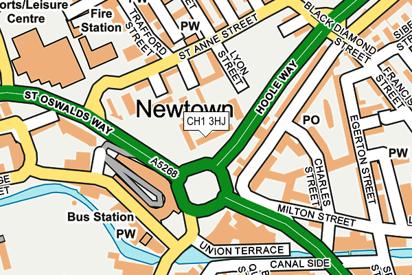 CH1 3HJ map - OS OpenMap – Local (Ordnance Survey)