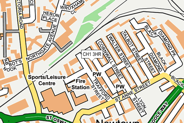 CH1 3HR map - OS OpenMap – Local (Ordnance Survey)