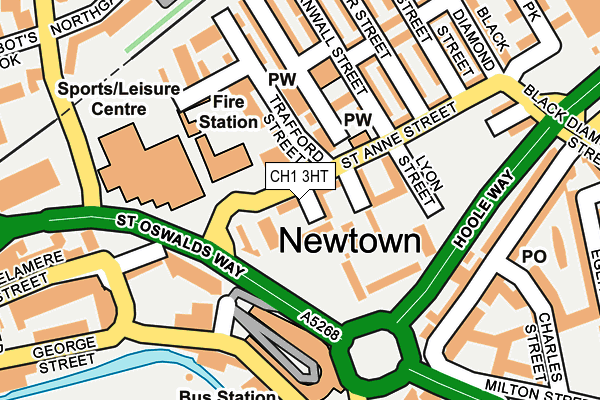 CH1 3HT map - OS OpenMap – Local (Ordnance Survey)