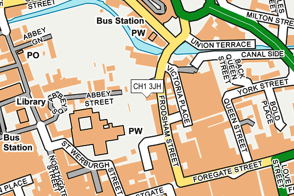 CH1 3JH map - OS OpenMap – Local (Ordnance Survey)