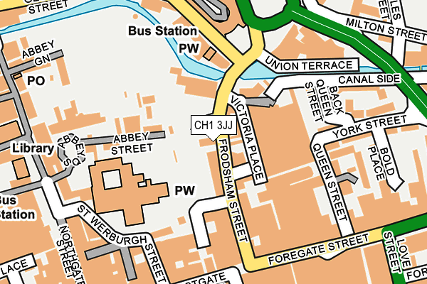 CH1 3JJ map - OS OpenMap – Local (Ordnance Survey)