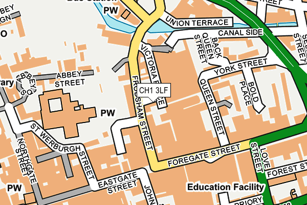 CH1 3LF map - OS OpenMap – Local (Ordnance Survey)