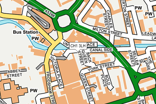 CH1 3LH map - OS OpenMap – Local (Ordnance Survey)