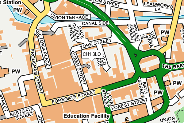 CH1 3LQ map - OS OpenMap – Local (Ordnance Survey)