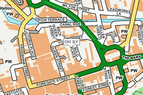 CH1 3LY map - OS OpenMap – Local (Ordnance Survey)