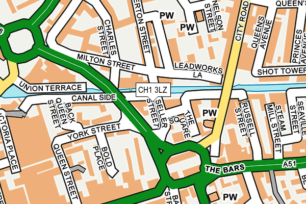 CH1 3LZ map - OS OpenMap – Local (Ordnance Survey)