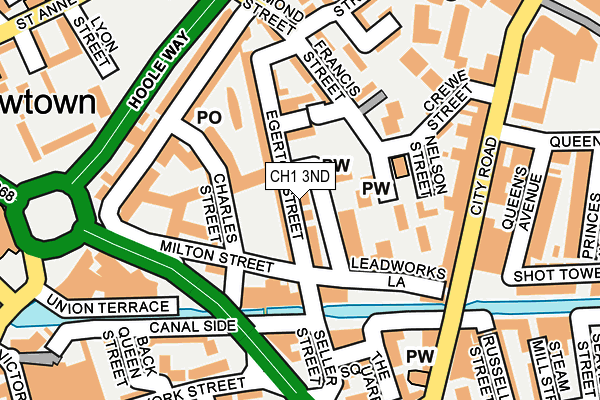 CH1 3ND map - OS OpenMap – Local (Ordnance Survey)