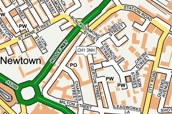 CH1 3NH map - OS OpenMap – Local (Ordnance Survey)