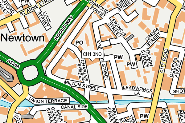CH1 3NQ map - OS OpenMap – Local (Ordnance Survey)