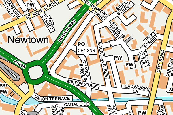 CH1 3NR map - OS OpenMap – Local (Ordnance Survey)