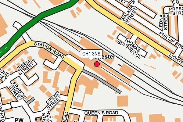 CH1 3NS map - OS OpenMap – Local (Ordnance Survey)