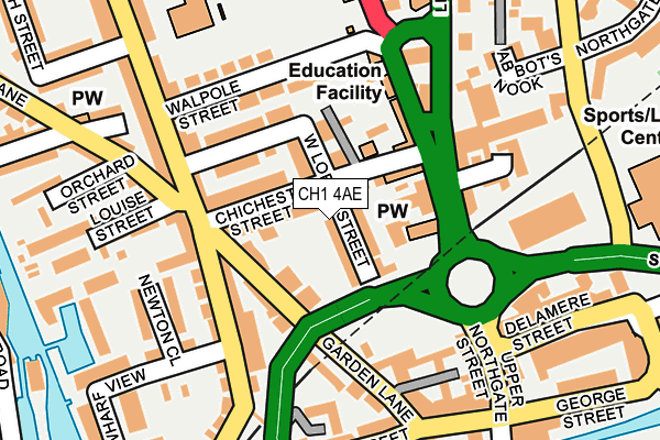 CH1 4AE map - OS OpenMap – Local (Ordnance Survey)