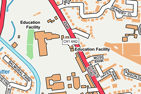 CH1 4AQ map - OS OpenMap – Local (Ordnance Survey)