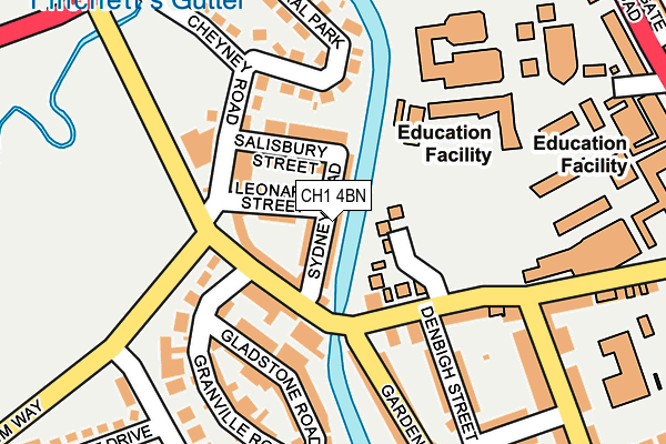 CH1 4BN map - OS OpenMap – Local (Ordnance Survey)
