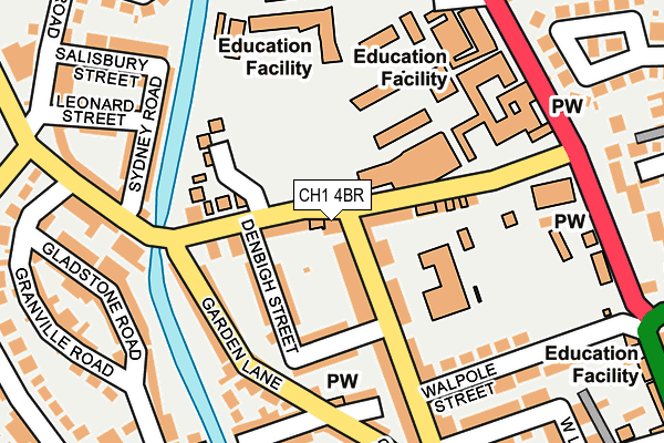 CH1 4BR map - OS OpenMap – Local (Ordnance Survey)