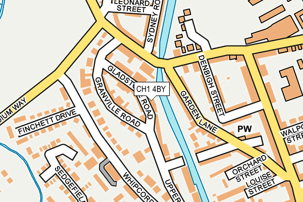 CH1 4BY map - OS OpenMap – Local (Ordnance Survey)