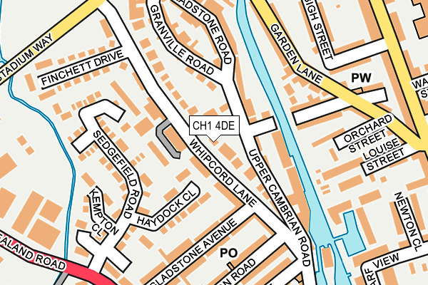 CH1 4DE map - OS OpenMap – Local (Ordnance Survey)