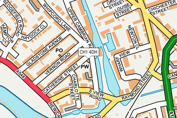 CH1 4DH map - OS OpenMap – Local (Ordnance Survey)